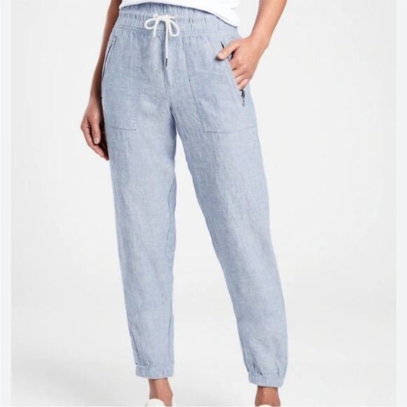 ATHLETA CABO LINEN JOGGER PANTS SIZE 6 - Picture 4 of 10